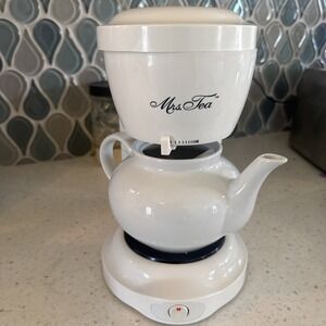 Mrs Tea by Mr. Coffee HTM1 Electric Hot Tea Maker 30oz/6 Cup w/Pot Clean Works